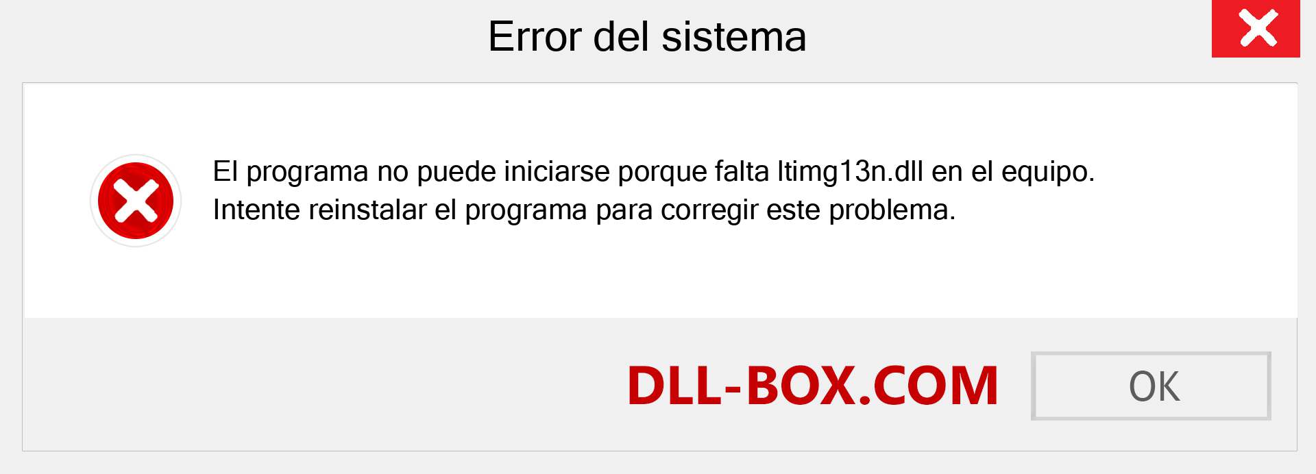 ¿Falta el archivo ltimg13n.dll ?. Descargar para Windows 7, 8, 10 - Corregir ltimg13n dll Missing Error en Windows, fotos, imágenes