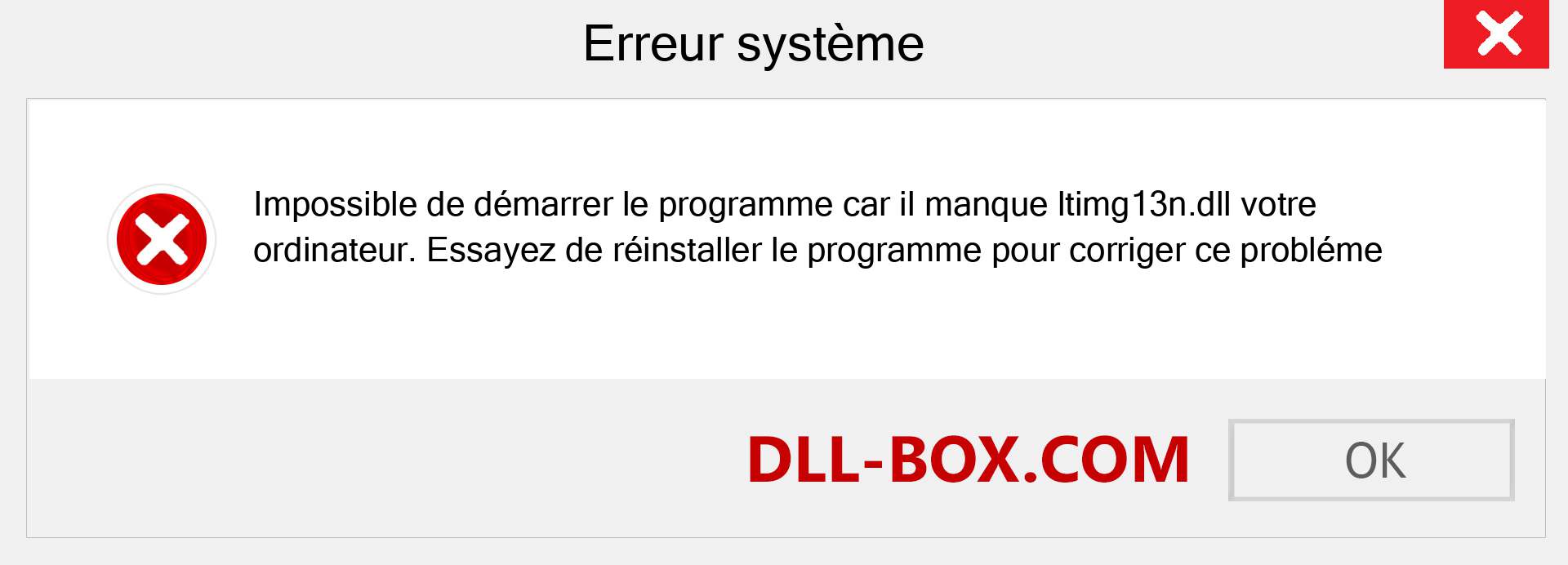 Le fichier ltimg13n.dll est manquant ?. Télécharger pour Windows 7, 8, 10 - Correction de l'erreur manquante ltimg13n dll sur Windows, photos, images